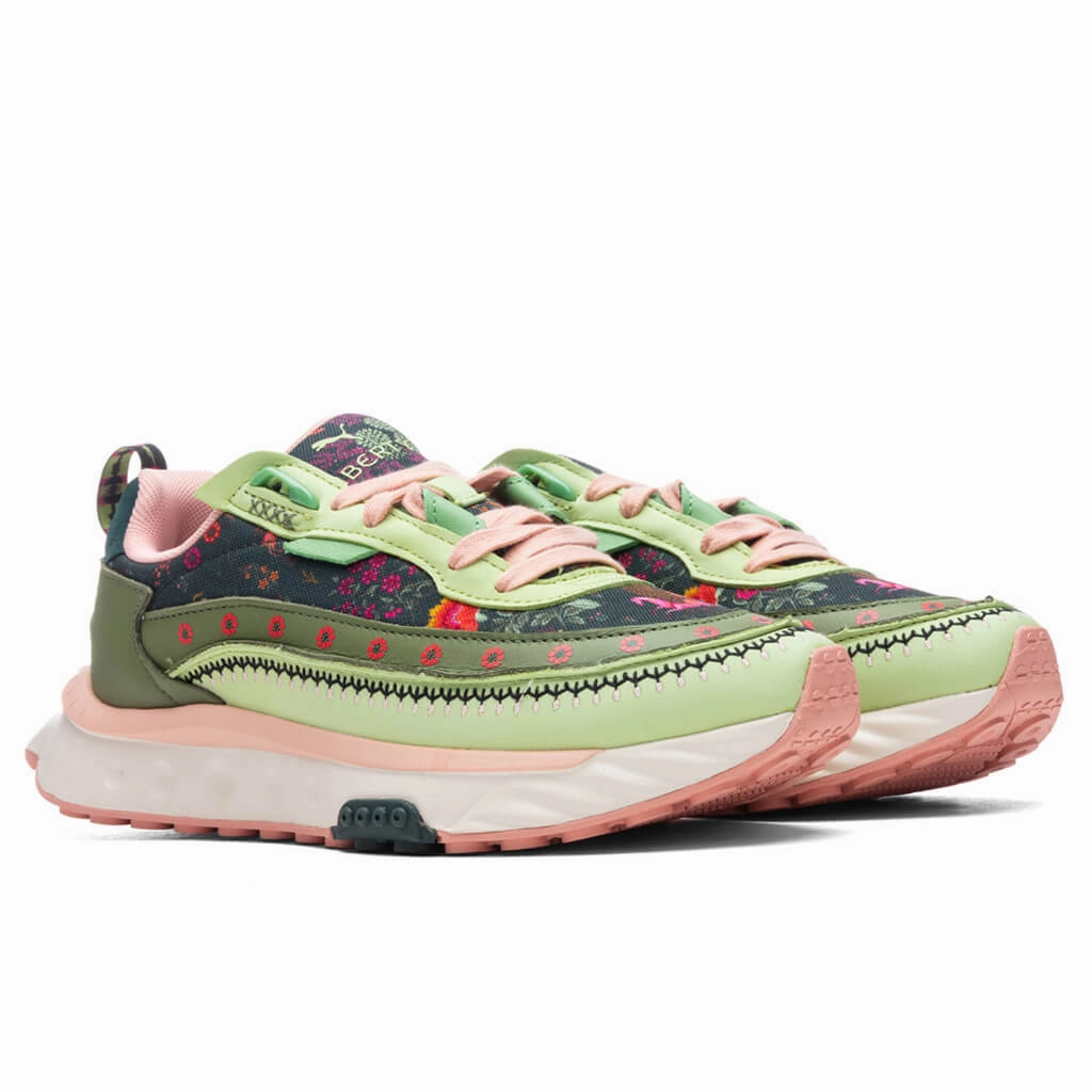 Puma x Liberty Women's Wild Rider 2 -Beechnut-Olivine Puma Suede Street Sneakers