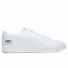 Puma x Maison Kitsune Ralph Sampson 70 - White Puma shoes with suede and modern shape