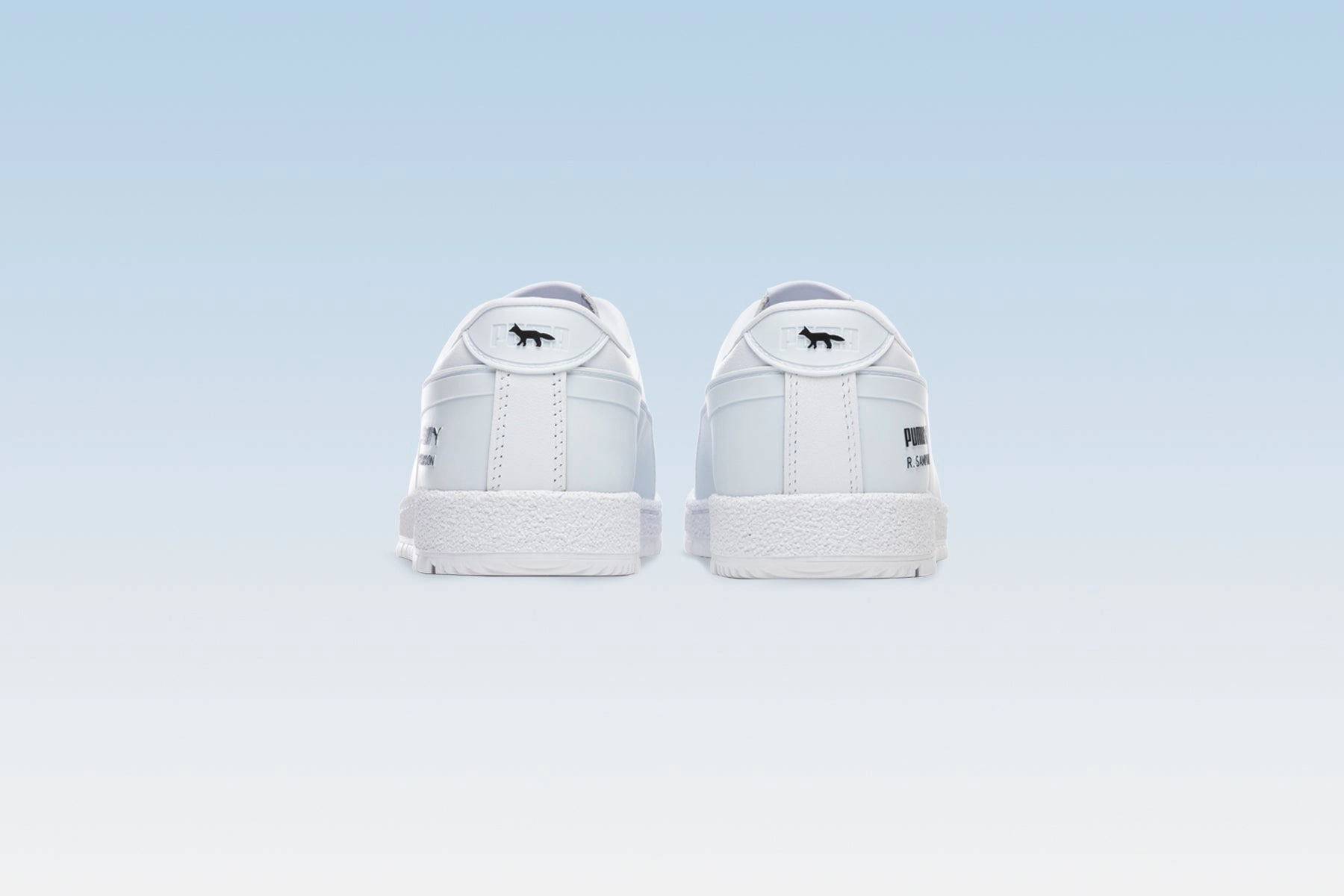 Puma x Maison Kitsune Ralph Sampson 70 - White Puma Suede Street Sneakers