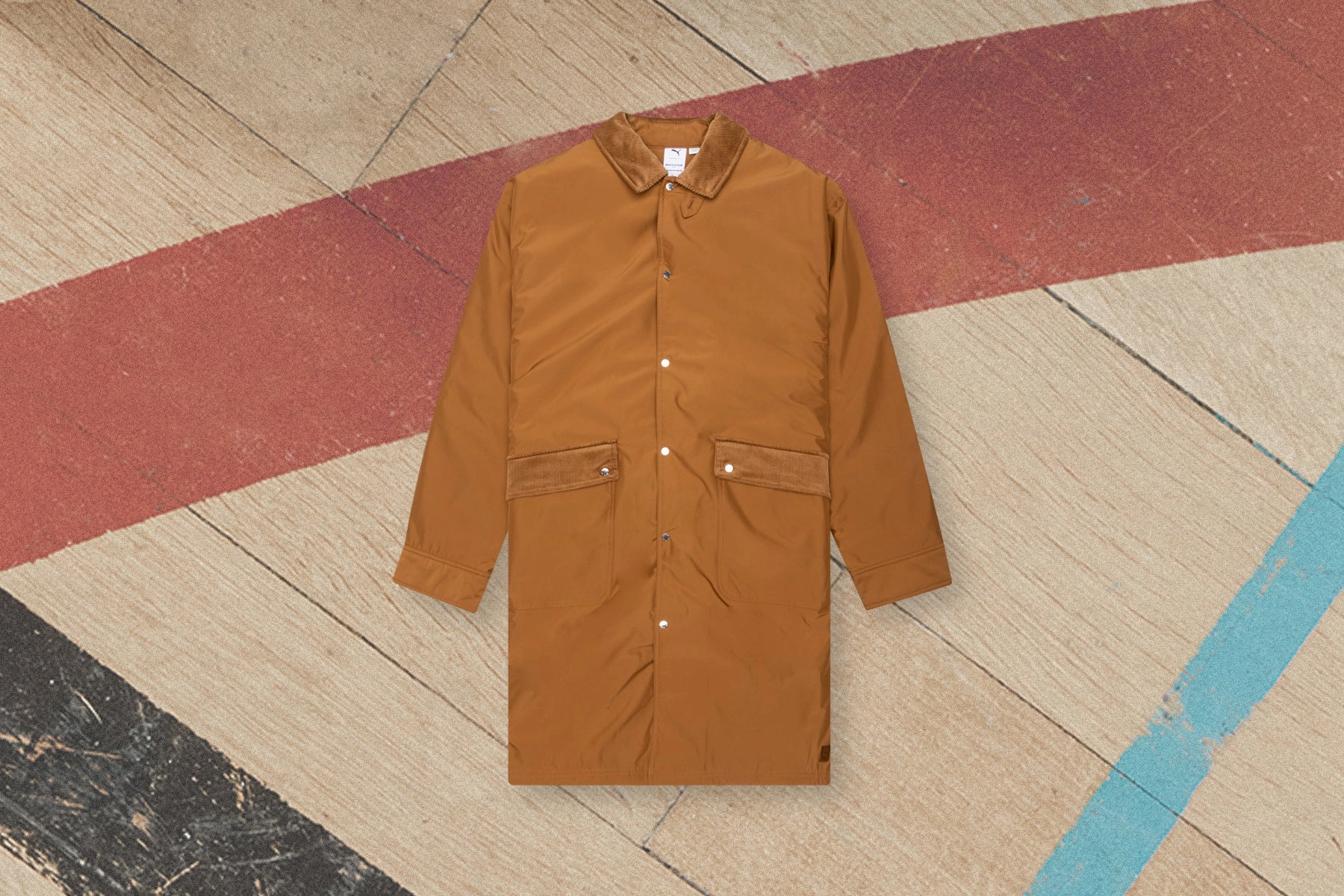 Puma x Maison Kitsune Trench Coat - Brown Puma Suede Street Sneakers