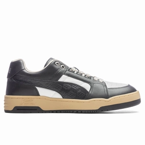 Puma x MCM Slipstream LO 2 - White Puma shoes with suede and modern shape