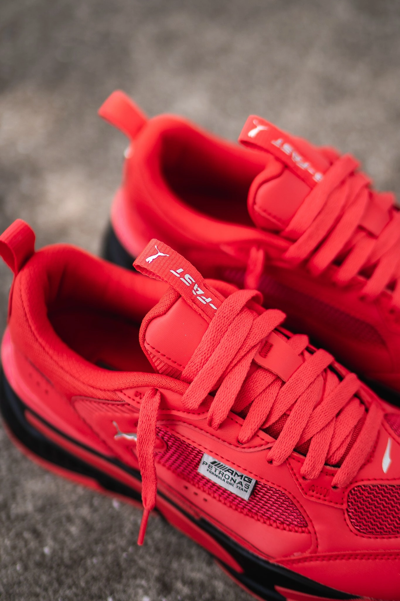 Puma x Mercedes Benz MAPF1 RS-Fast (Hibiscus) Puma athletic shoe visuals