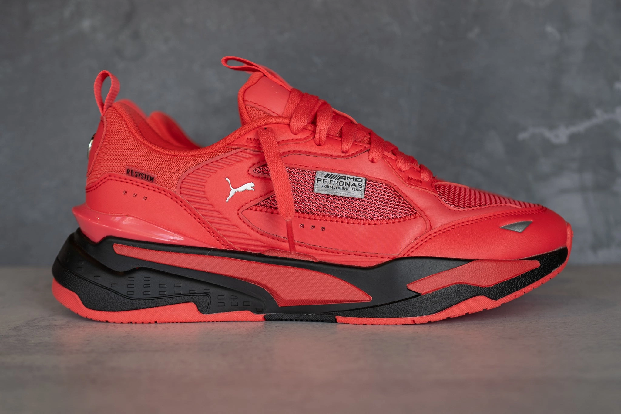 Puma x Mercedes Benz MAPF1 RS-Fast (Hibiscus) Puma athletic shoe visuals