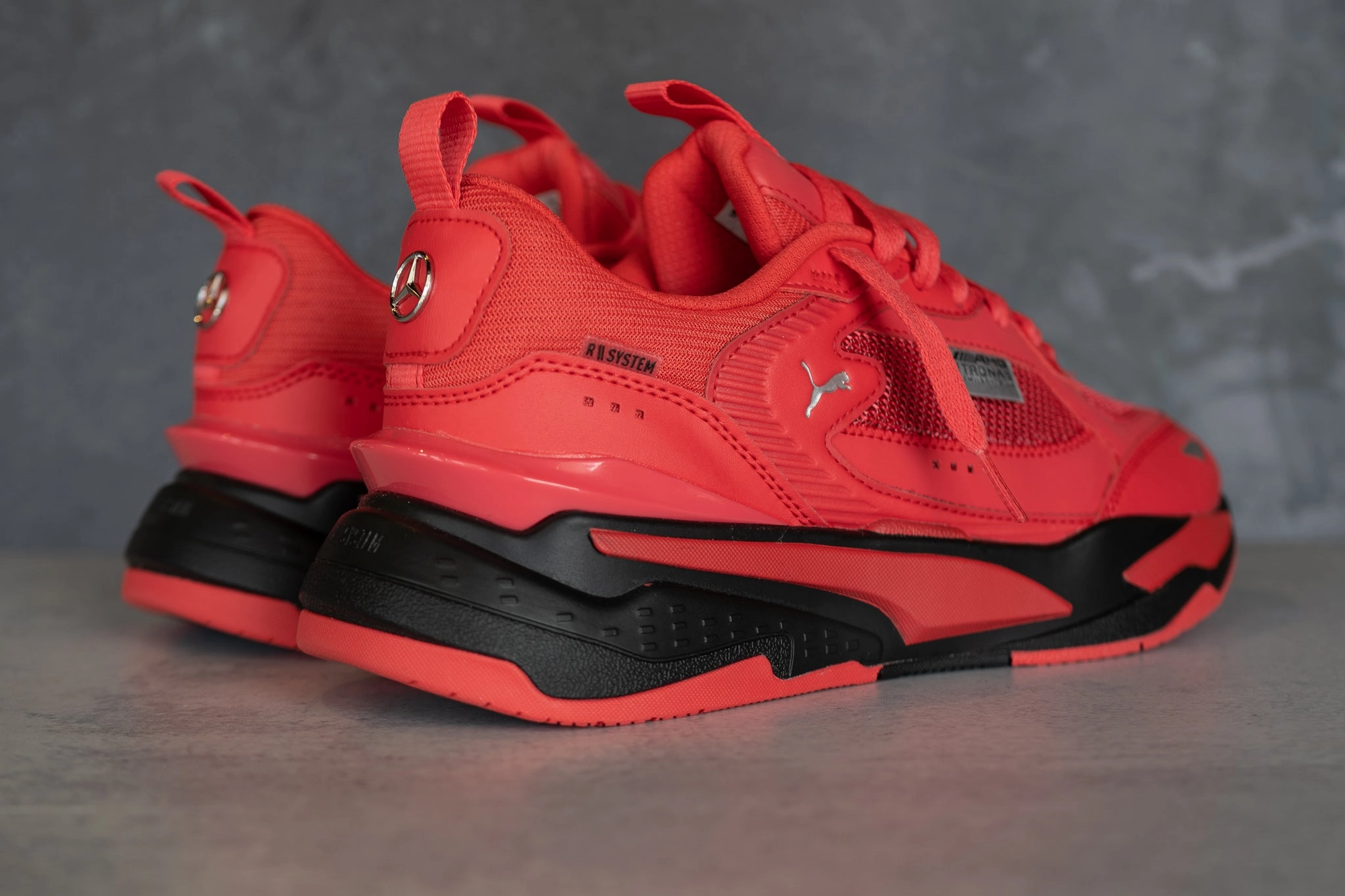 Puma x Mercedes Benz MAPF1 RS-Fast (Hibiscus) Puma athletic shoe visuals