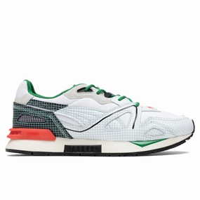 Puma x Michael Lau Mirage Mox - White Puma shoes with suede and modern shape