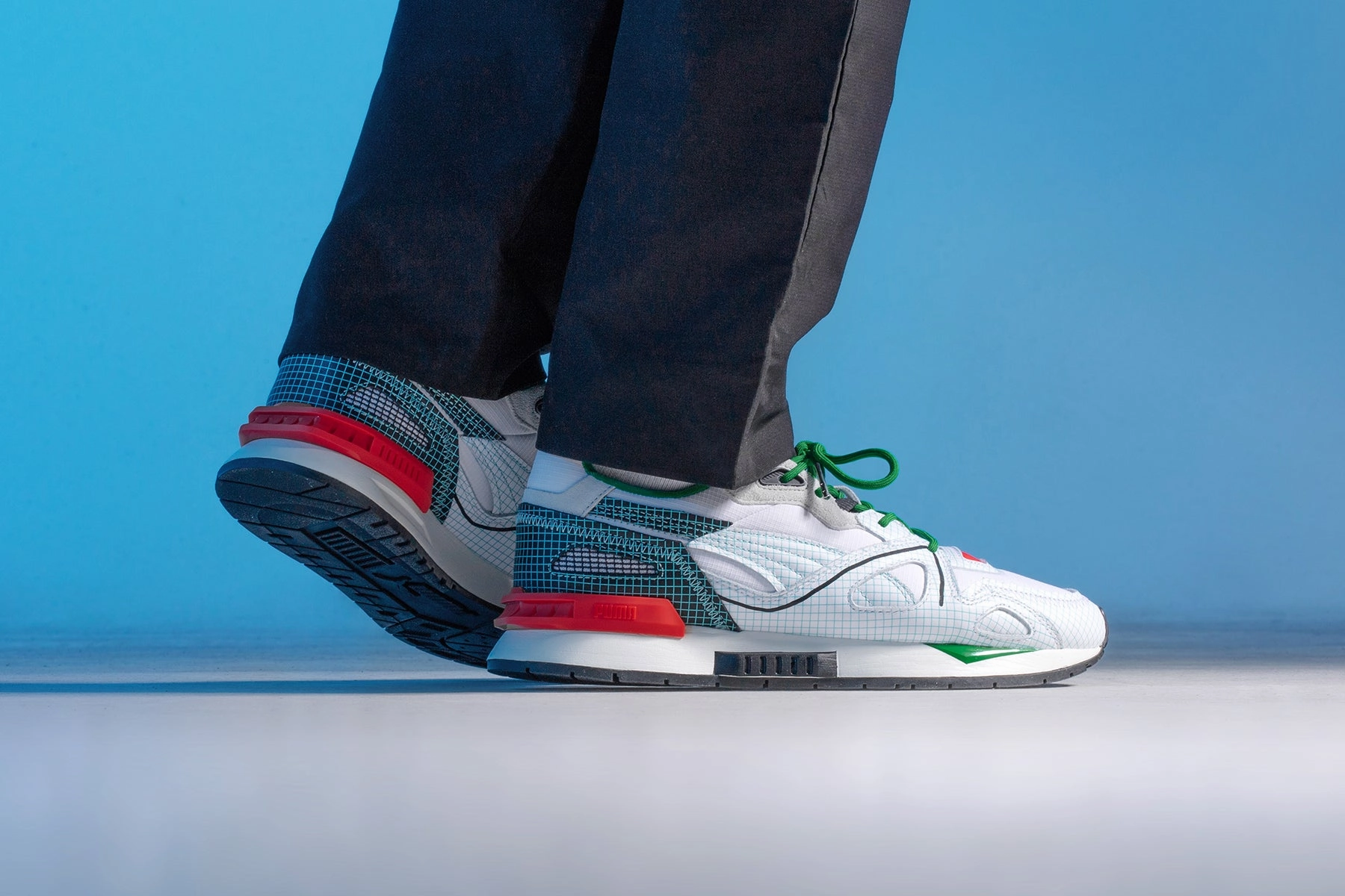 Puma x Michael Lau Mirage Mox - White Puma Suede Street Sneakers