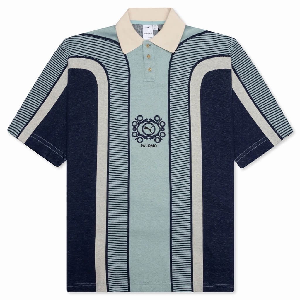 Puma X Palomo Polo - Blue Puma trainers with bold stripe logo