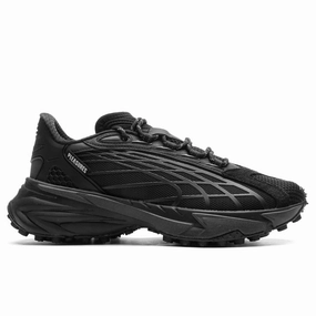 Puma x Pleasures Spirex - Black Puma sneakers for casual streetwear