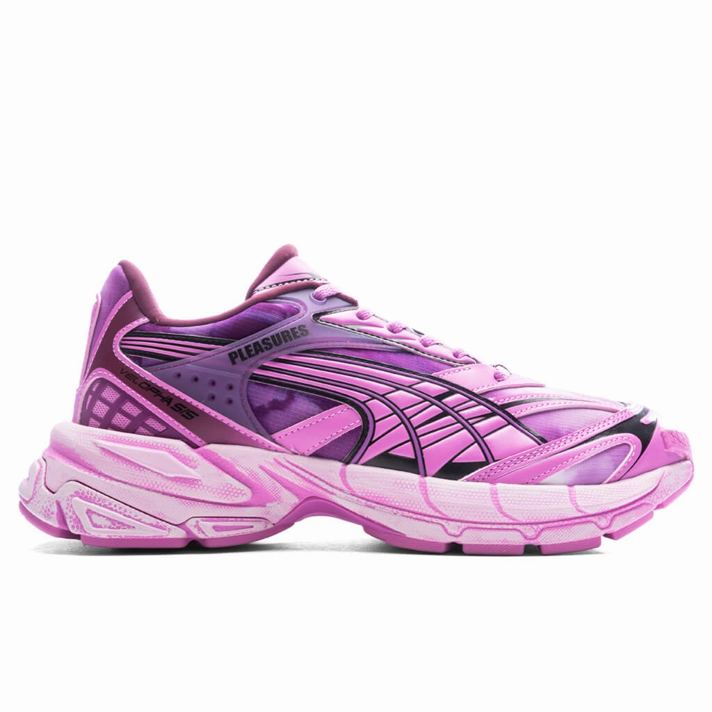 Puma x Pleasures Velophasis Overdyed - Grape Wine/Mauve Pop Puma sneakers for casual streetwear