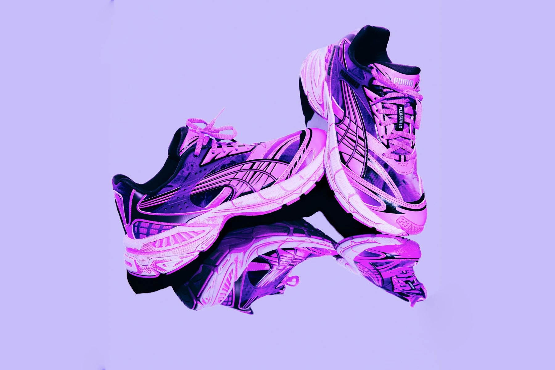 Puma x Pleasures Velophasis Overdyed - Grape Wine/Mauve Pop Puma Everyday Style Shoes