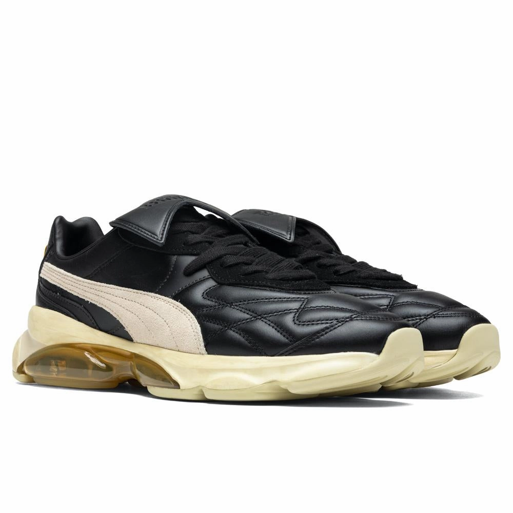 Puma x Rhude Cell King - Black/Oatmeal Puma Stripe Logo Trainers
