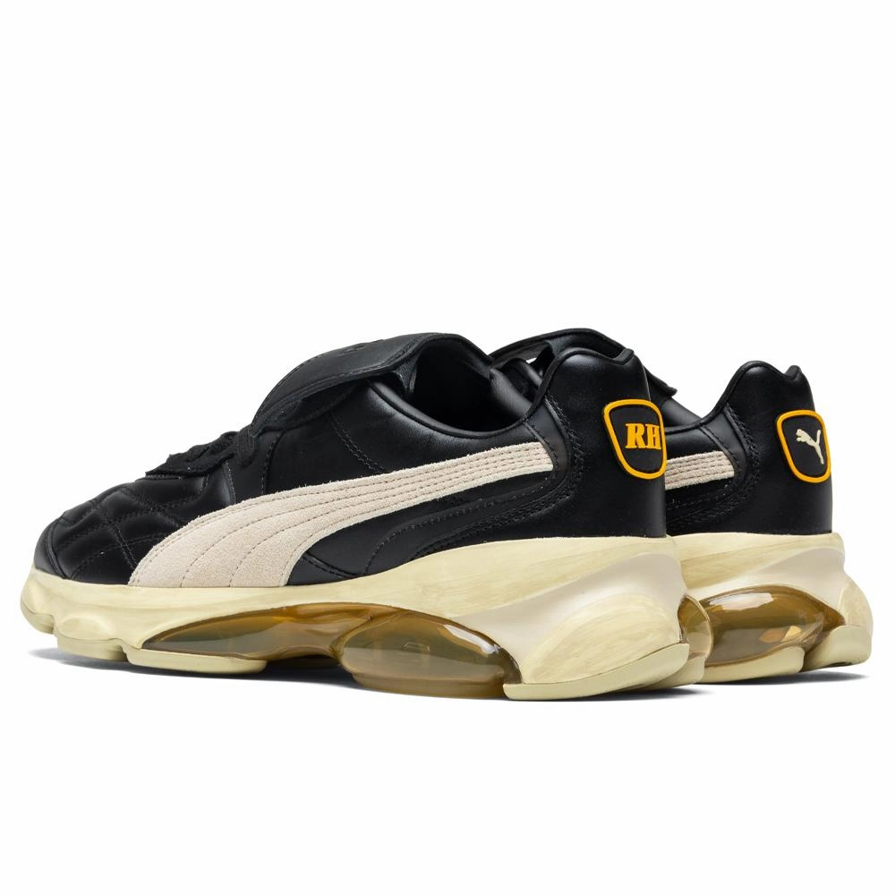 Puma x Rhude Cell King - Black/Oatmeal Puma Stripe Logo Trainers