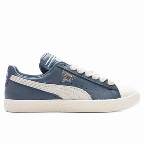 Puma x Rhuigi Clyde - Pristine/Inky Blue Puma sneakers for casual streetwear
