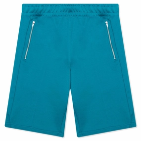 Puma x TMC Hustle Way Bermuda - Teal Blue Puma shoes with suede and modern shape
