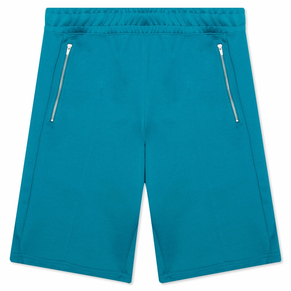 Puma x TMC Hustle Way Bermuda - Teal Blue Puma shoes with suede and modern shape