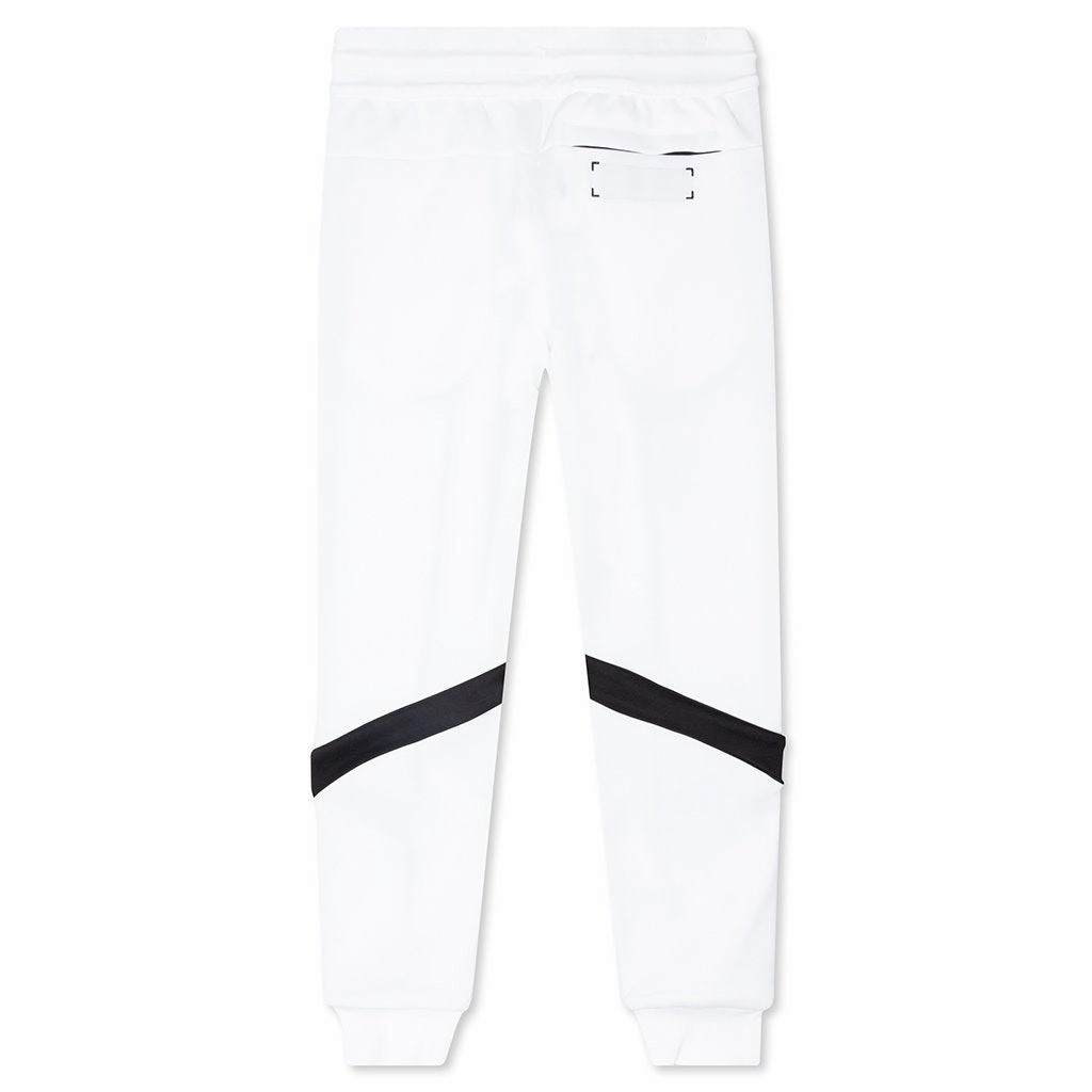 Puma x TMC Marathon Track Pant - White/Black Puma Stripe Logo Trainers