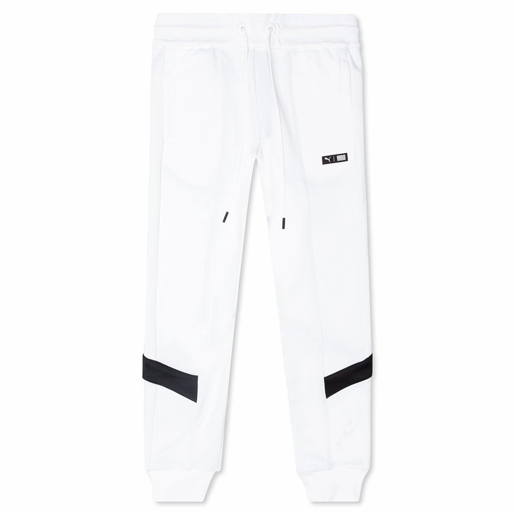 Puma x TMC Marathon Track Pant - White/Black Puma trainers with bold stripe logo