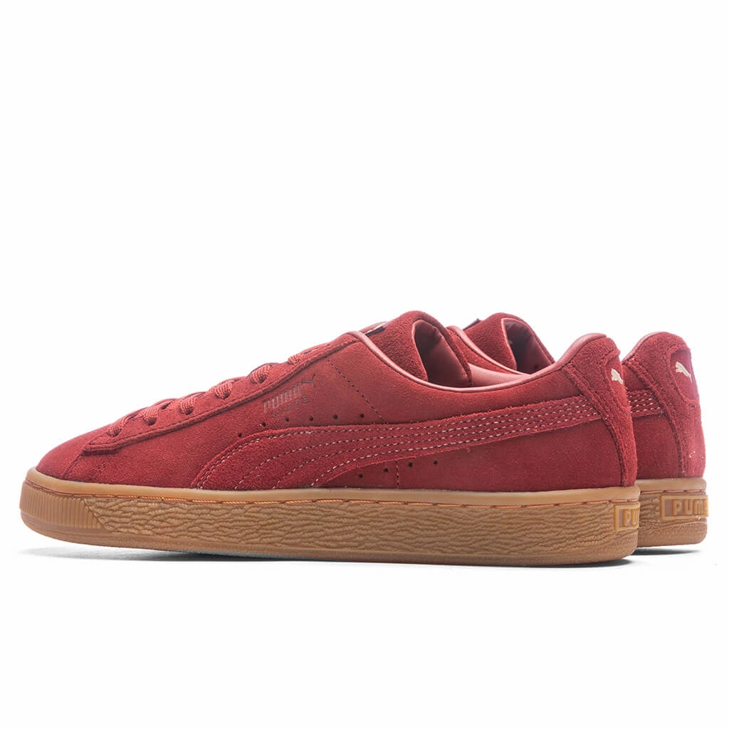 Puma x Vogue Womens Suede Classic - Red Puma Suede Street Sneakers