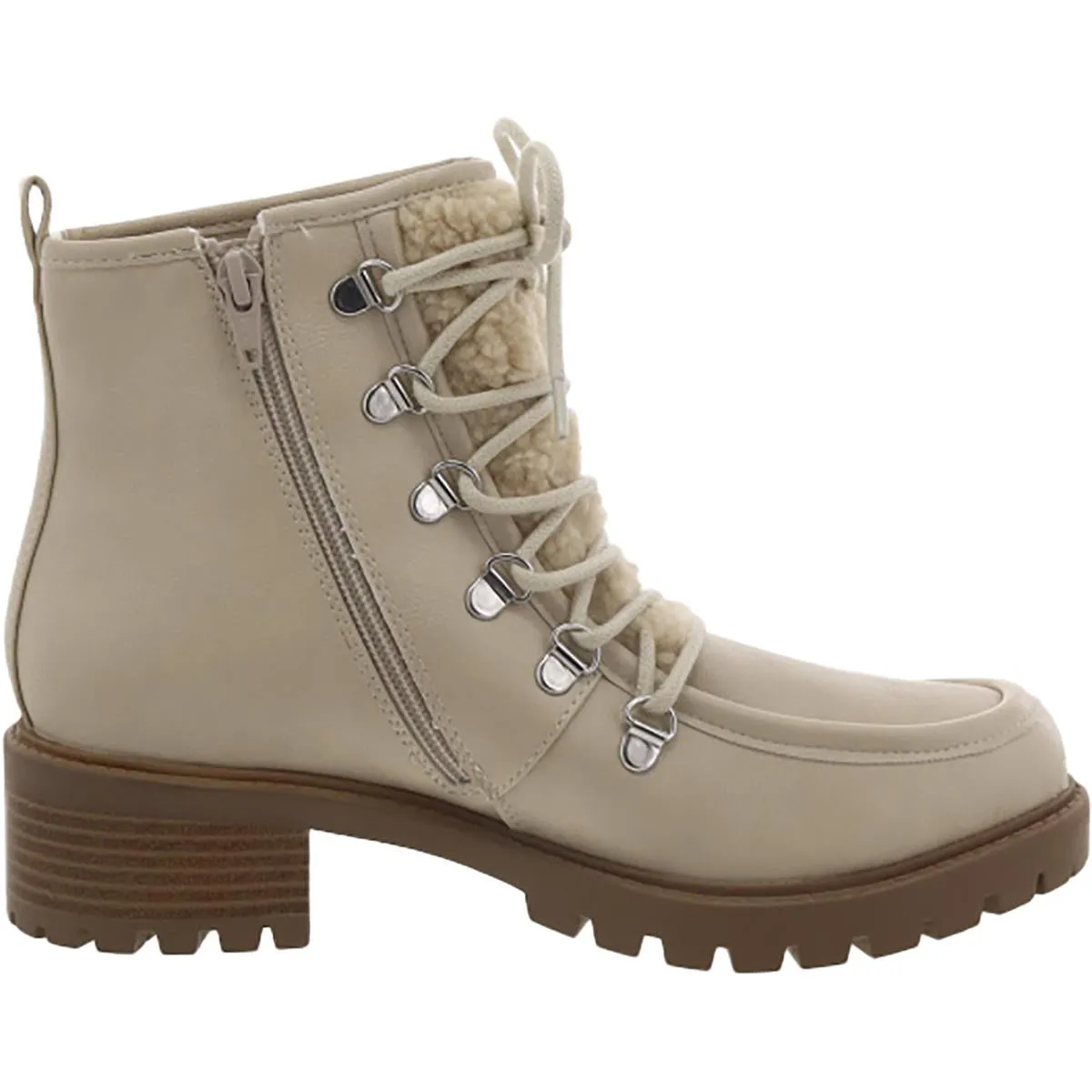 Quiinn Womens Lace Up Round Toe Booties