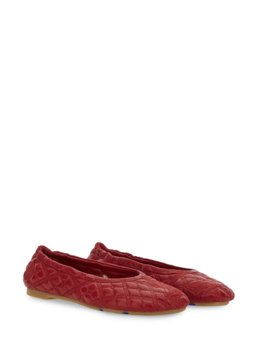 Quilted Lamb Leather Ballerina Flats