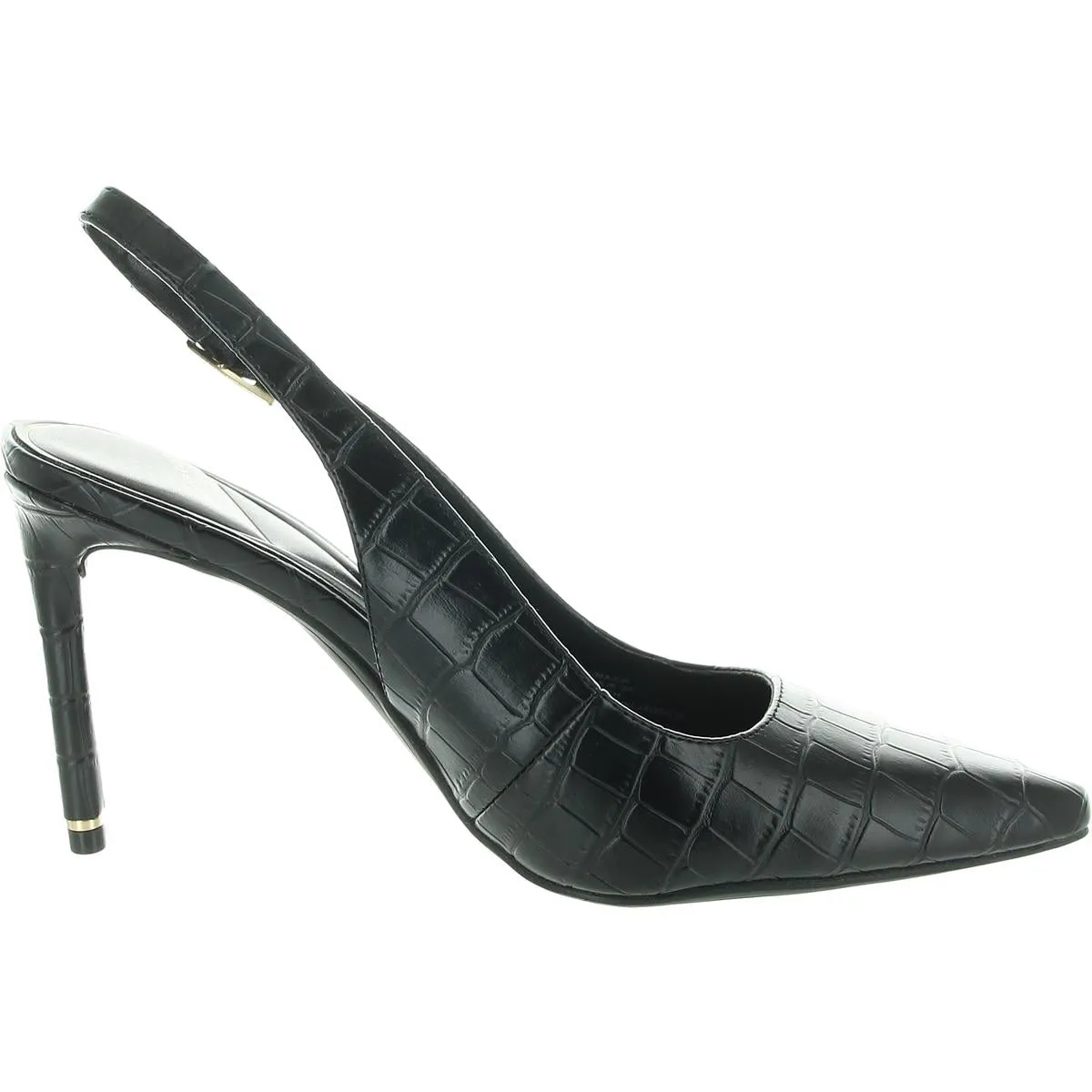 Quinnly Sling Womens Pattern Man Made Slingback Heels