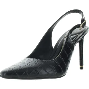 Quinnly Sling Womens Pattern Man Made Slingback Heels
