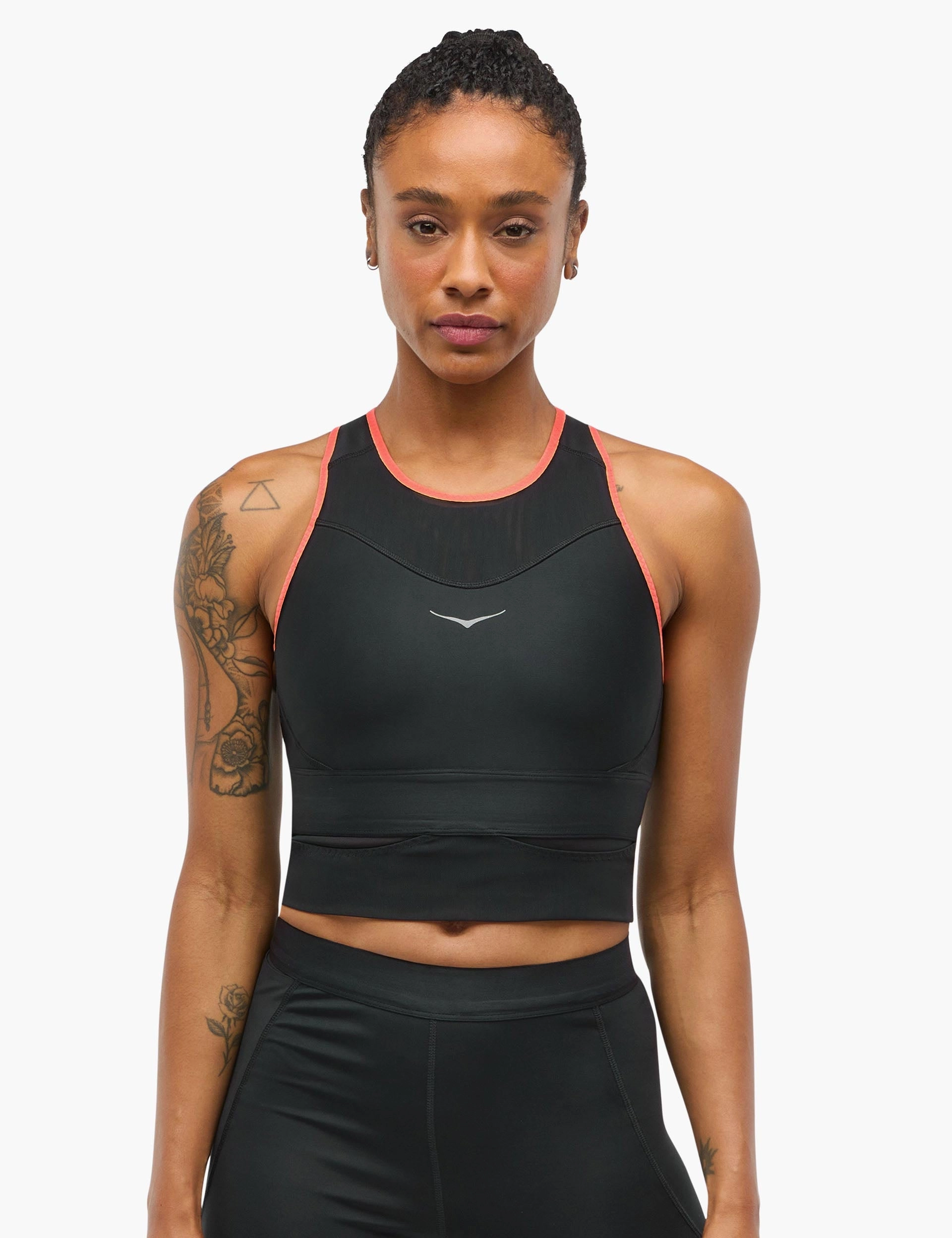 Race Day Bra - Black Hoka performance shoes for runners