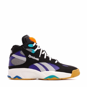 Reebok Classic Basketball Men ATR Pump Vertical Black Purple 100074933 Reebok lifestyle sneakers with retro vibes