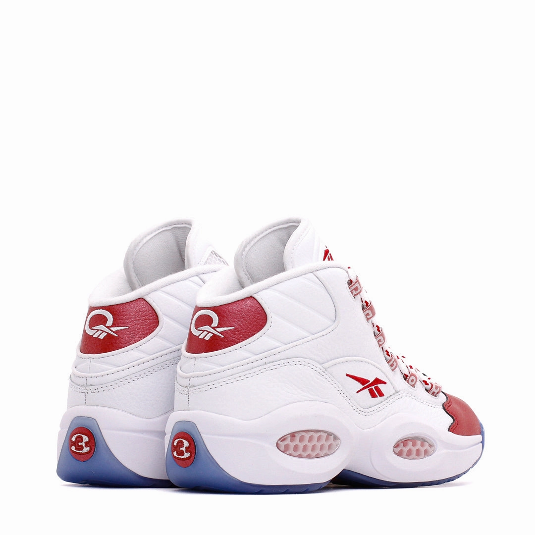 Reebok Classic Basketball Men Question Mid Allen Iverson White Red 100074721 Reebok modern sport footwear