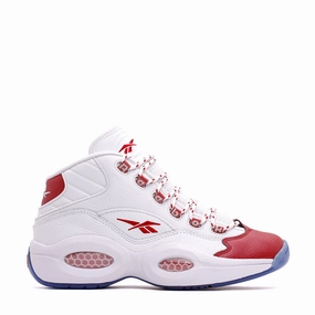 Reebok Classic Basketball Men Question Mid Allen Iverson White Red 100074721 Reebok lifestyle sneakers with retro vibes