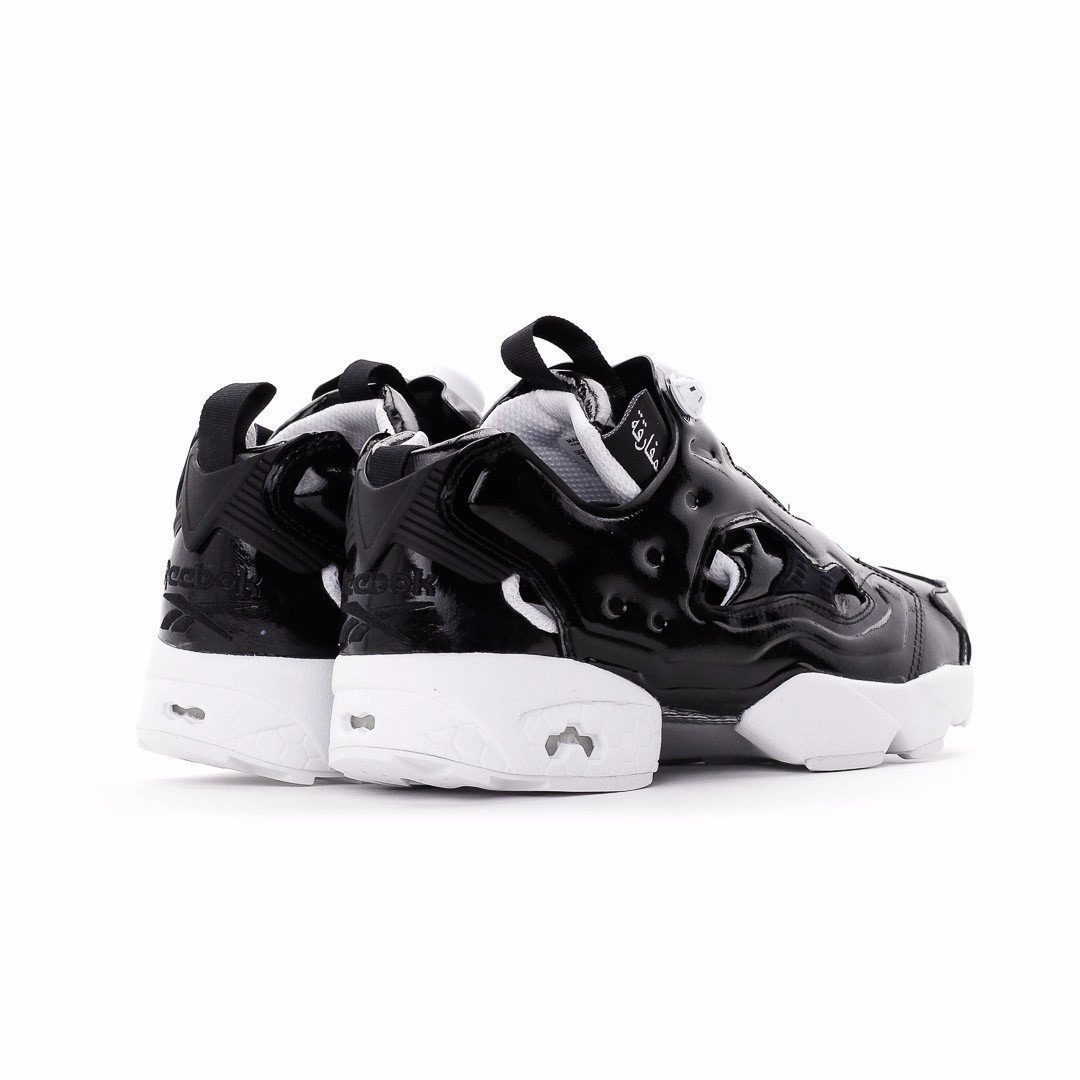Reebok Classic Women Instapump Fury Ob Overbranded Black Patent AR1635 Reebok modern sport footwear