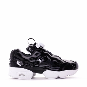 Reebok Classic Women Instapump Fury Ob Overbranded Black Patent AR1635 Reebok lifestyle sneakers with retro vibes