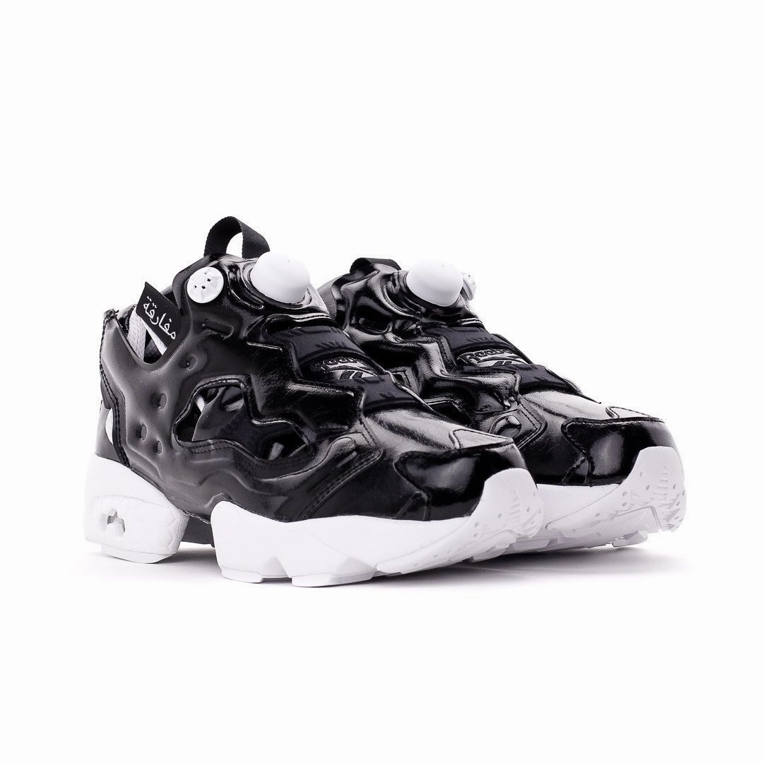 Reebok Classic Women Instapump Fury Ob Overbranded Black Patent AR1635 Reebok modern sport footwear