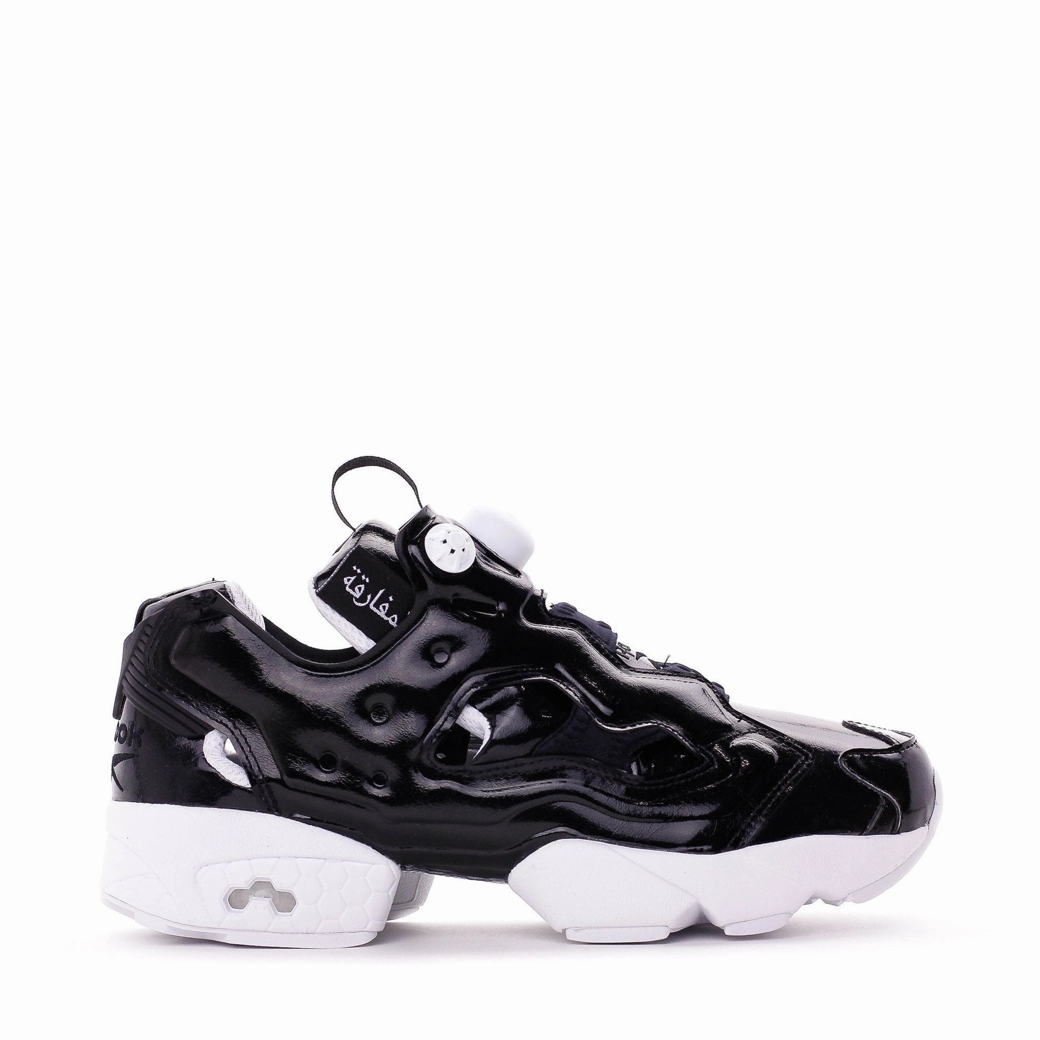 Reebok Classic Women Instapump Fury Ob Overbranded Black Patent AR1635 Reebok lifestyle sneakers with retro vibes