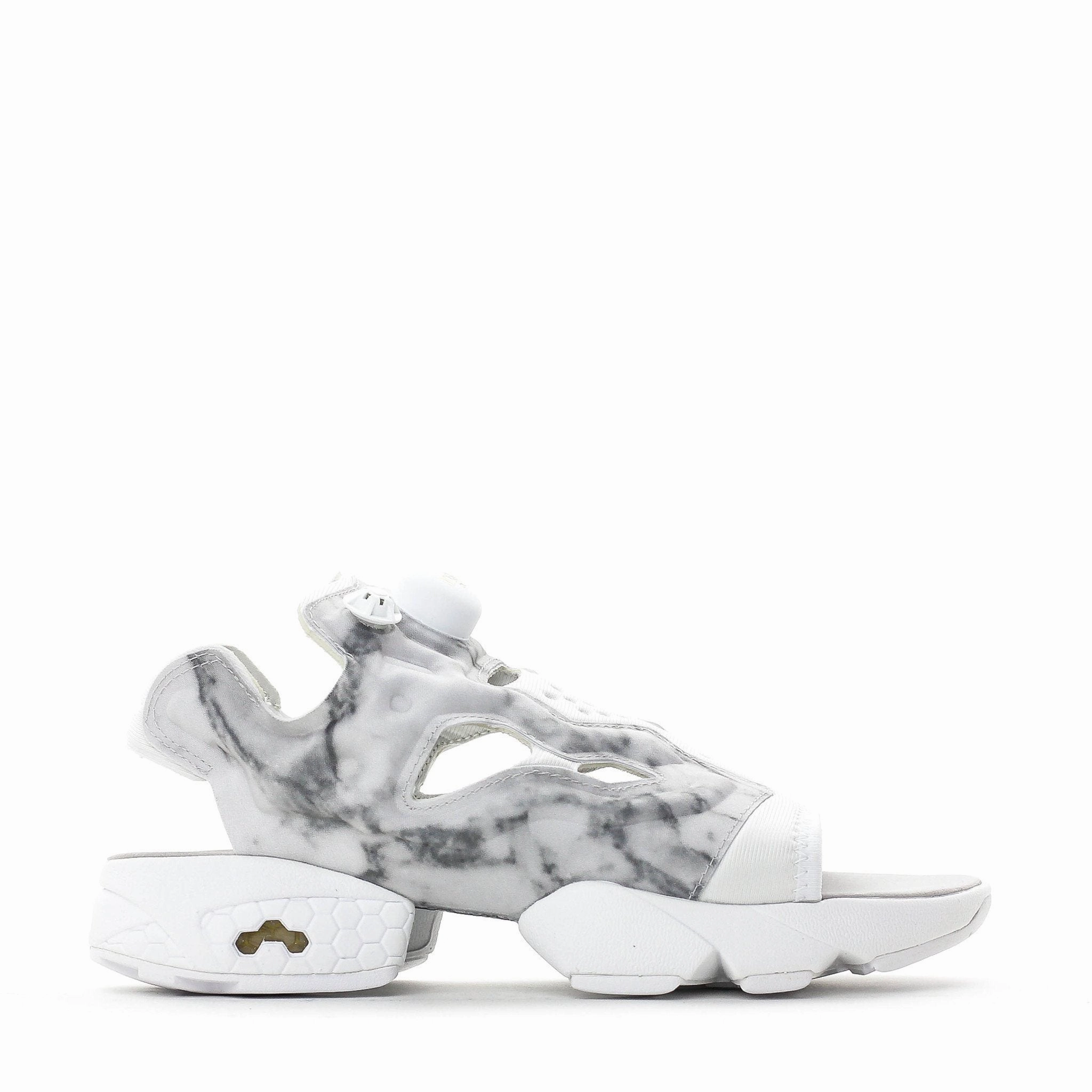 REEBOK CLASSIC WOMEN INSTAPUMP FURY SANDAL WHITE GREY V69440 Reebok lifestyle sneakers with retro vibes