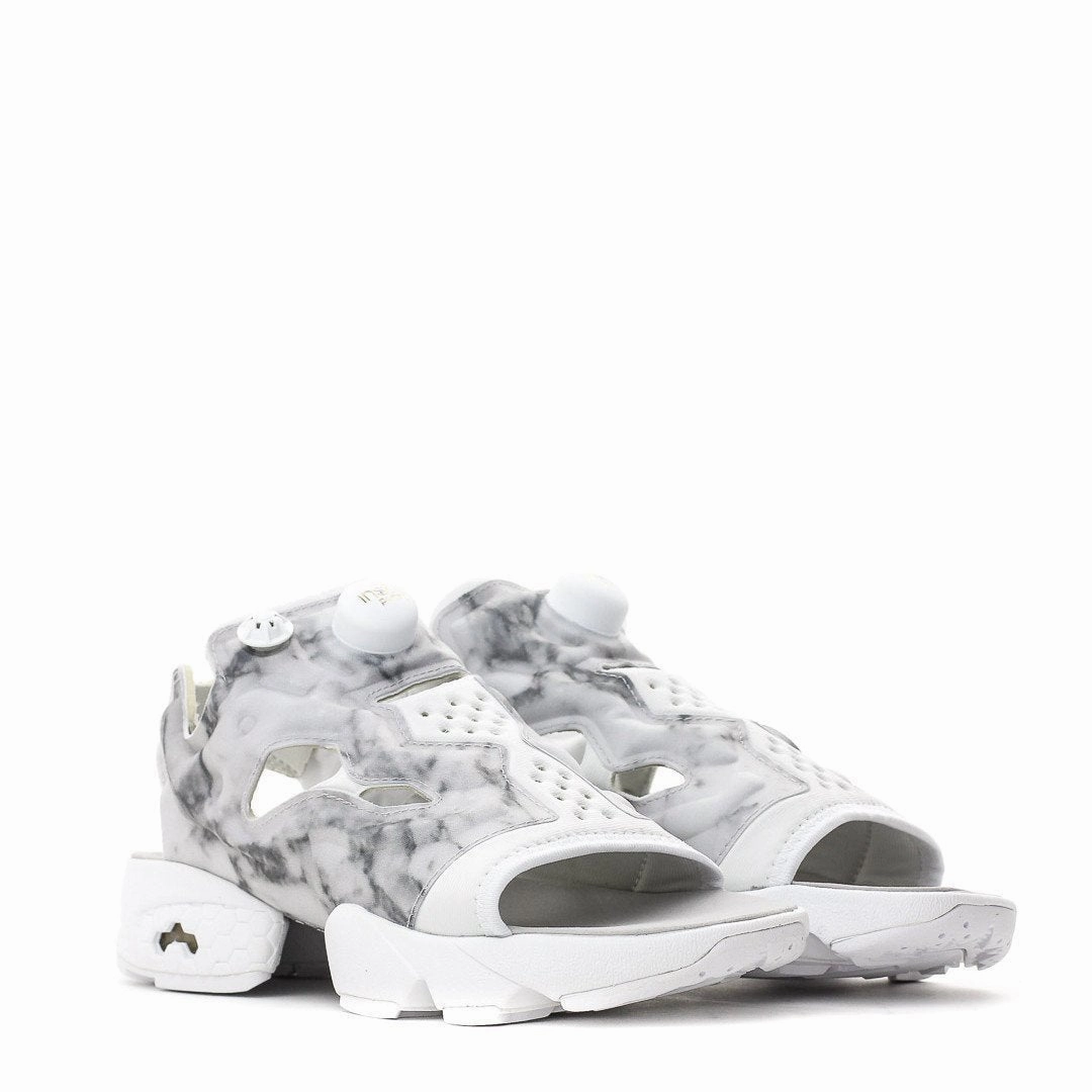 REEBOK CLASSIC WOMEN INSTAPUMP FURY SANDAL WHITE GREY V69440 Reebok modern sport footwear