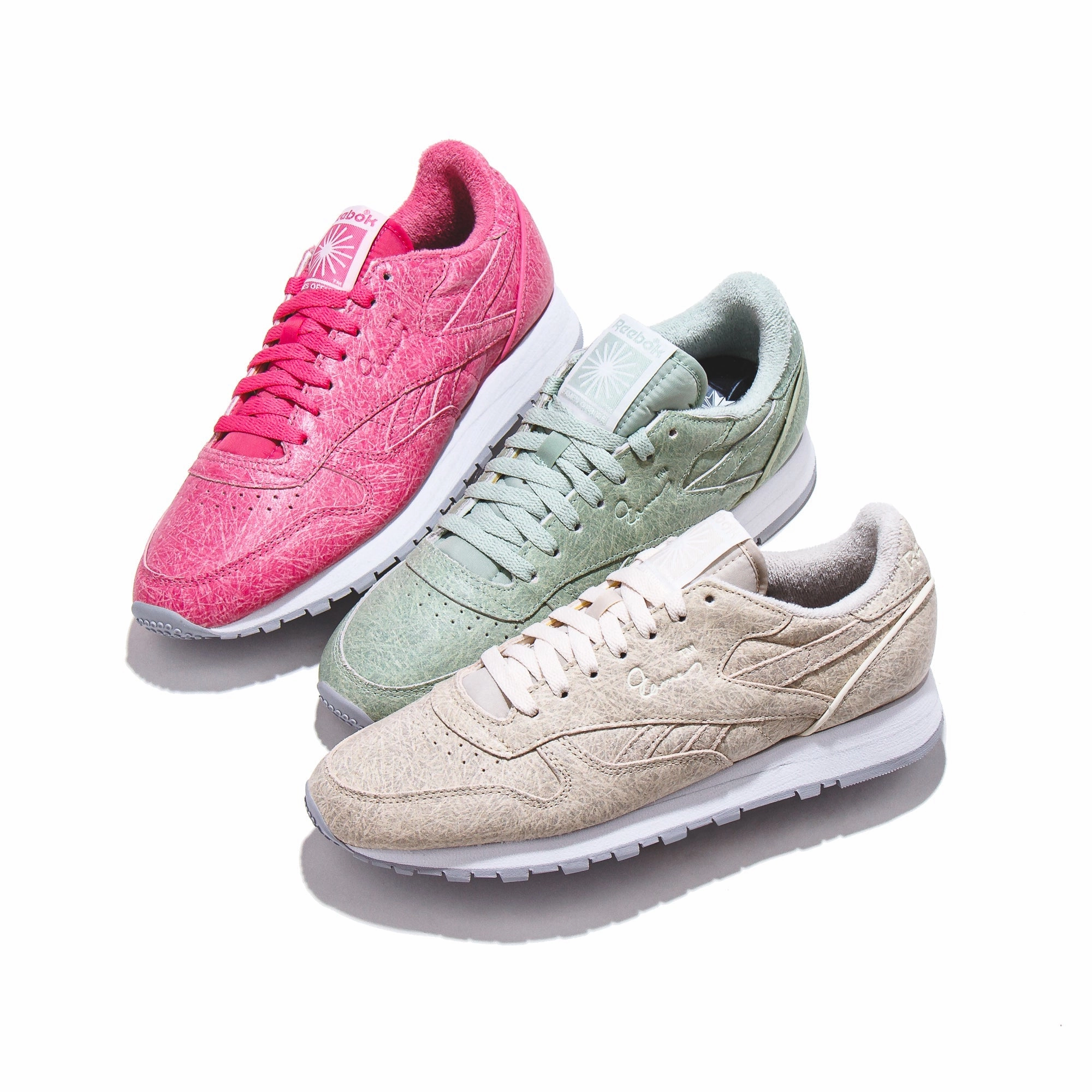 Reebok Classic x Eames Leather Pink White Grey FZ5860 Reebok modern sport footwear