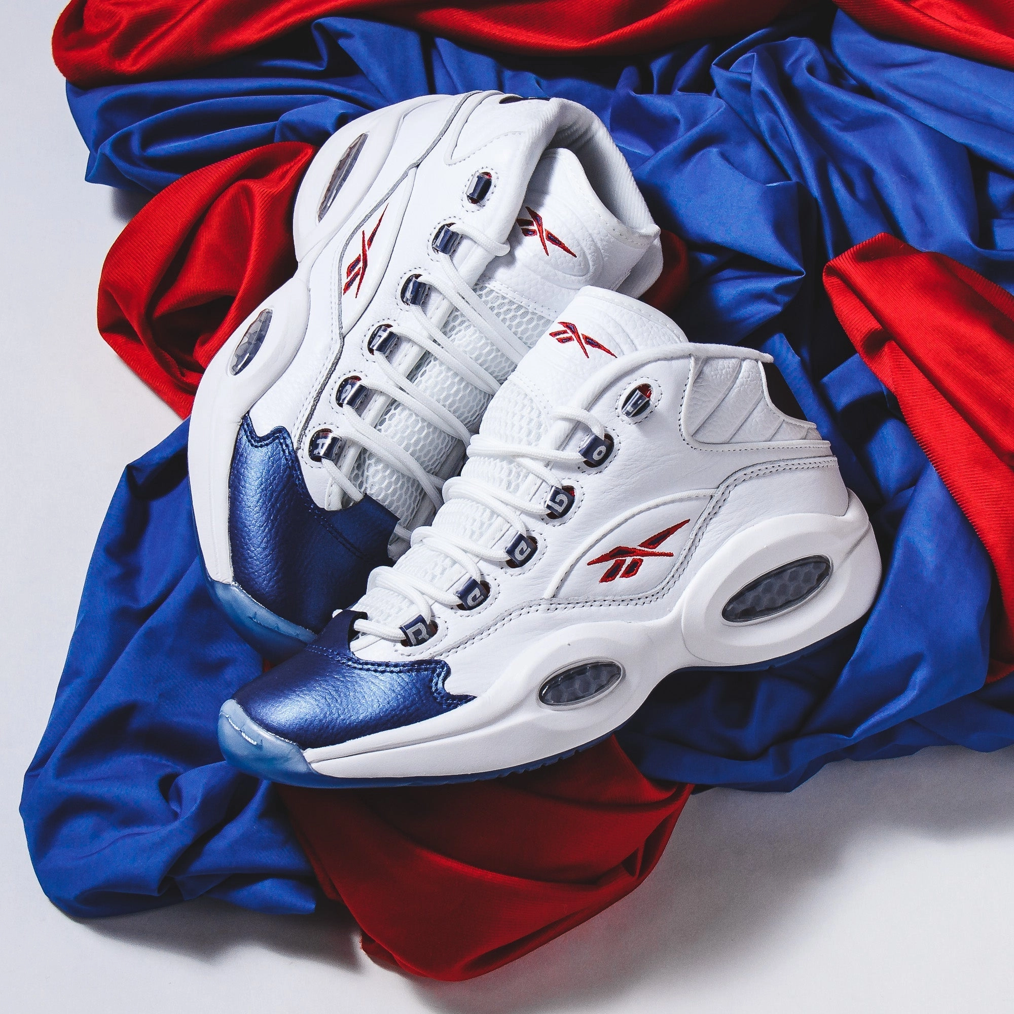 Reebok Classics Basketball Men Question Mid Allen Iverson Blue Toe GX0227 Reebok modern sport footwear