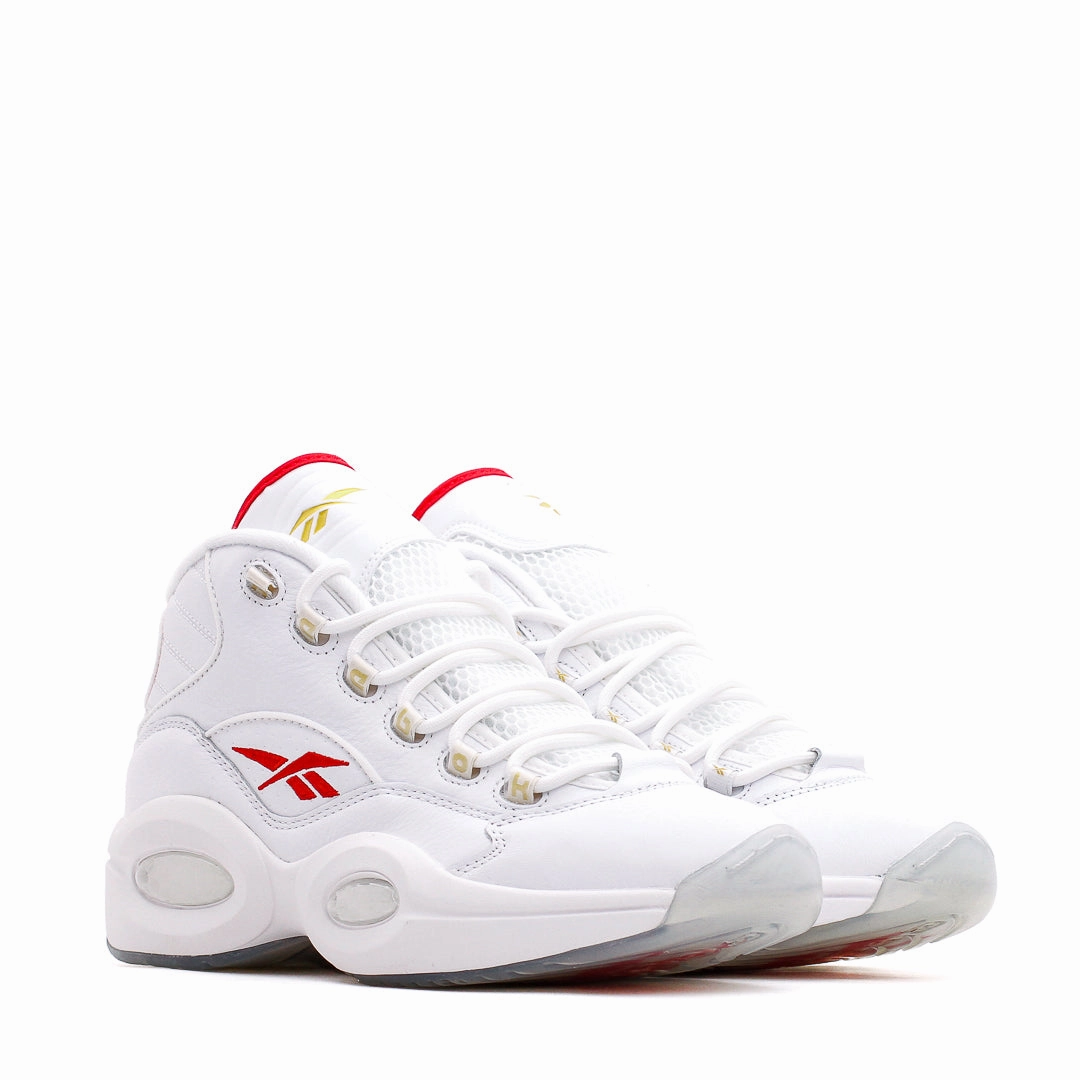 Reebok Classics Basketball Men Question Mid Allen Iverson Dr J #6 White Red GX0230 Reebok modern sport footwear