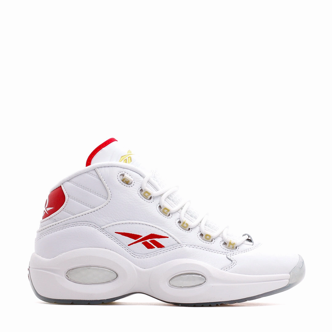 Reebok Classics Basketball Men Question Mid Allen Iverson Dr J #6 White Red GX0230 Reebok lifestyle sneakers with retro vibes