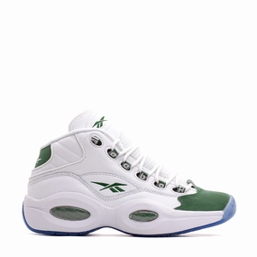 Reebok Classics Basketball Men Question Mid Allen Iverson White Green ID6690 Reebok lifestyle sneakers with retro vibes
