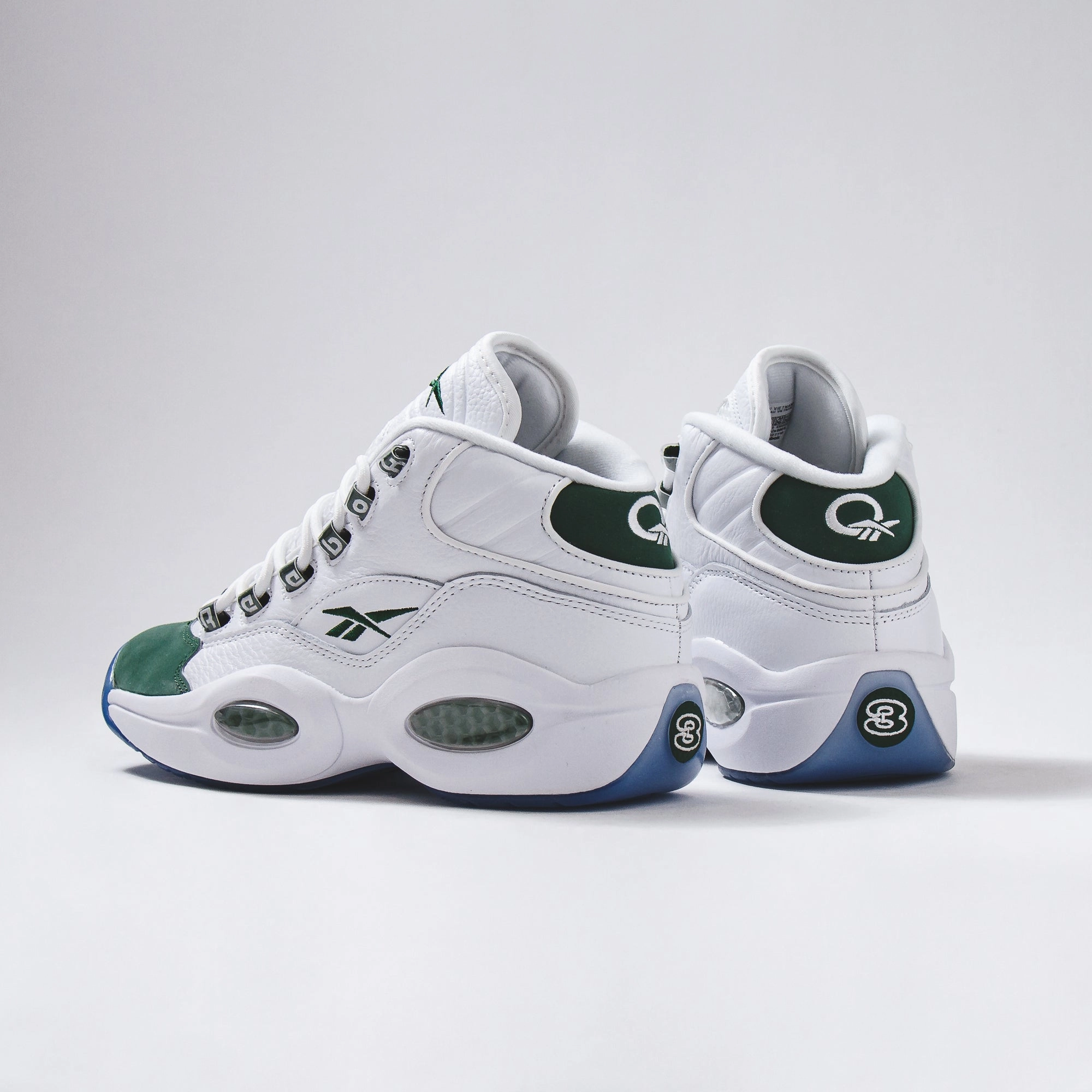 Reebok Classics Basketball Men Question Mid Allen Iverson White Green ID6690 Reebok modern sport footwear