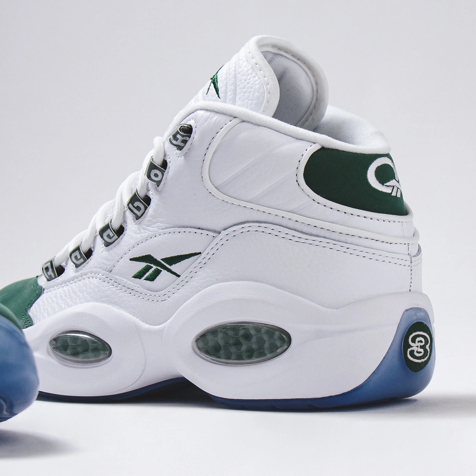 Reebok Classics Basketball Men Question Mid Allen Iverson White Green ID6690 Reebok modern sport footwear