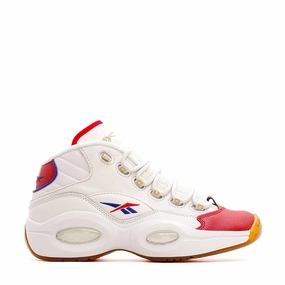 Reebok Classics Basketball Men Question Mid Allen Iverson White Red Blue GZ7099 Reebok lifestyle sneakers with retro vibes