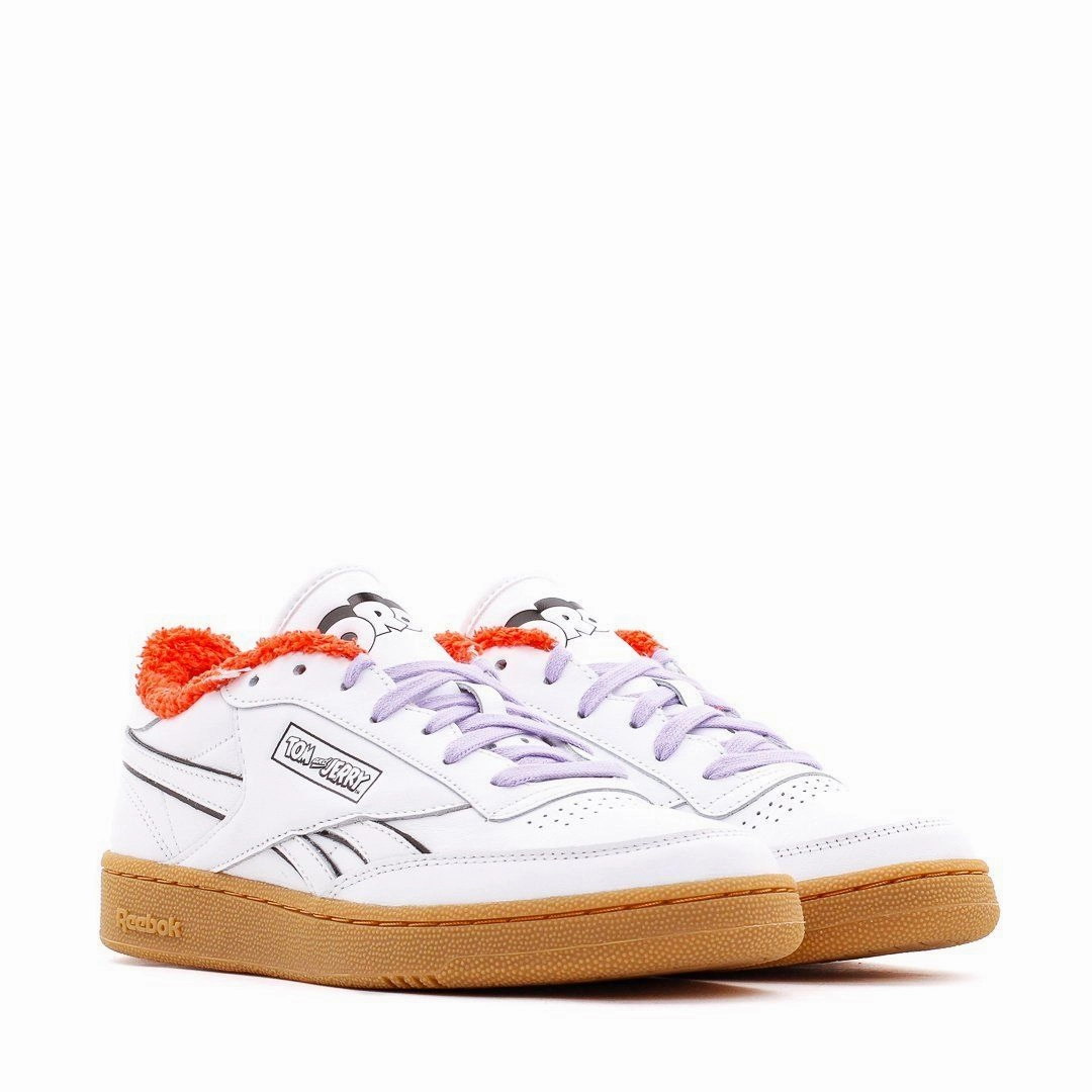 Reebok Classics Junior x Warner Bros Tom and Jerry Club C Revenge White Black H05218 Reebok modern sport footwear