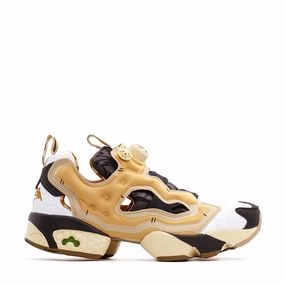 Reebok Classics Men InstaPump Fury x Kung Fu Panda Po Black White Beige GZ8632 Reebok lifestyle sneakers with retro vibes