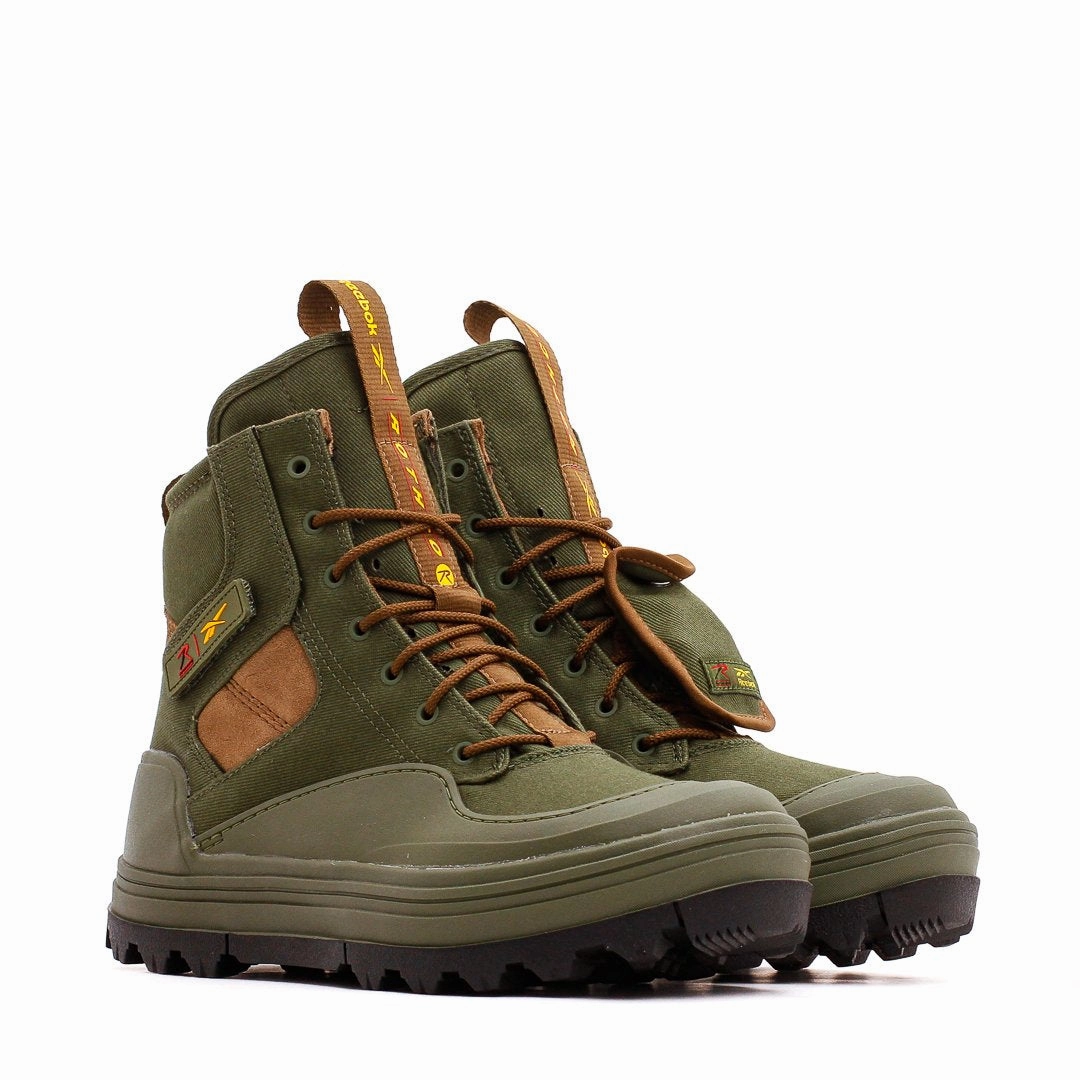 Reebok Classics Women x Rothco Club C Cleated Mid Green Brown Black GY8059 Reebok modern sport footwear