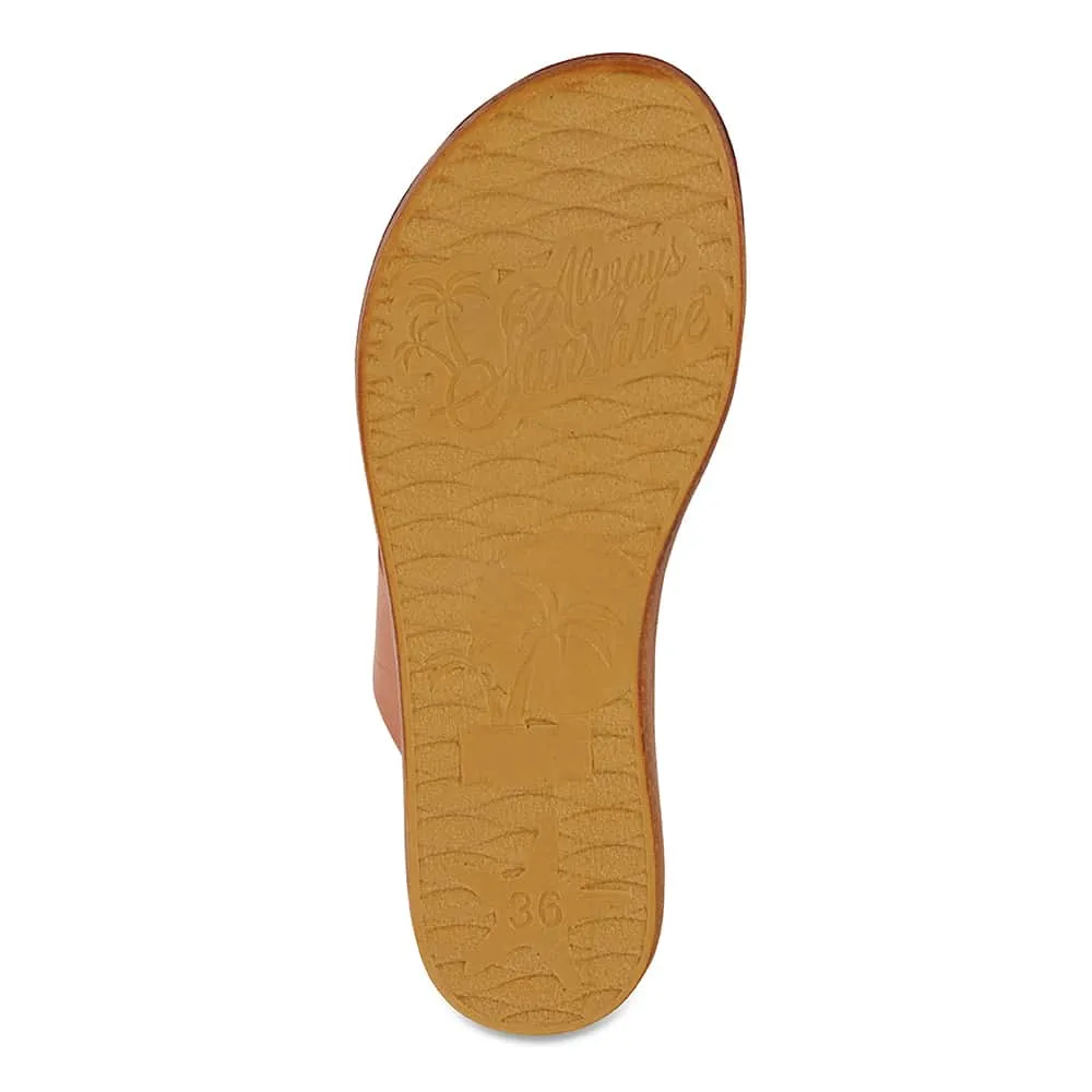 Reed Slide in Tan Smooth
