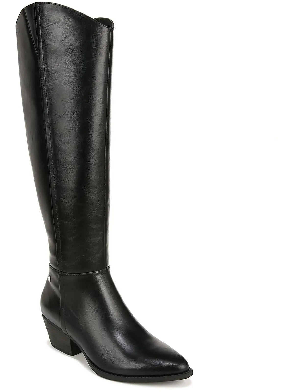 Reese Womens Faux Leather Wide Calf Knee-High Boots