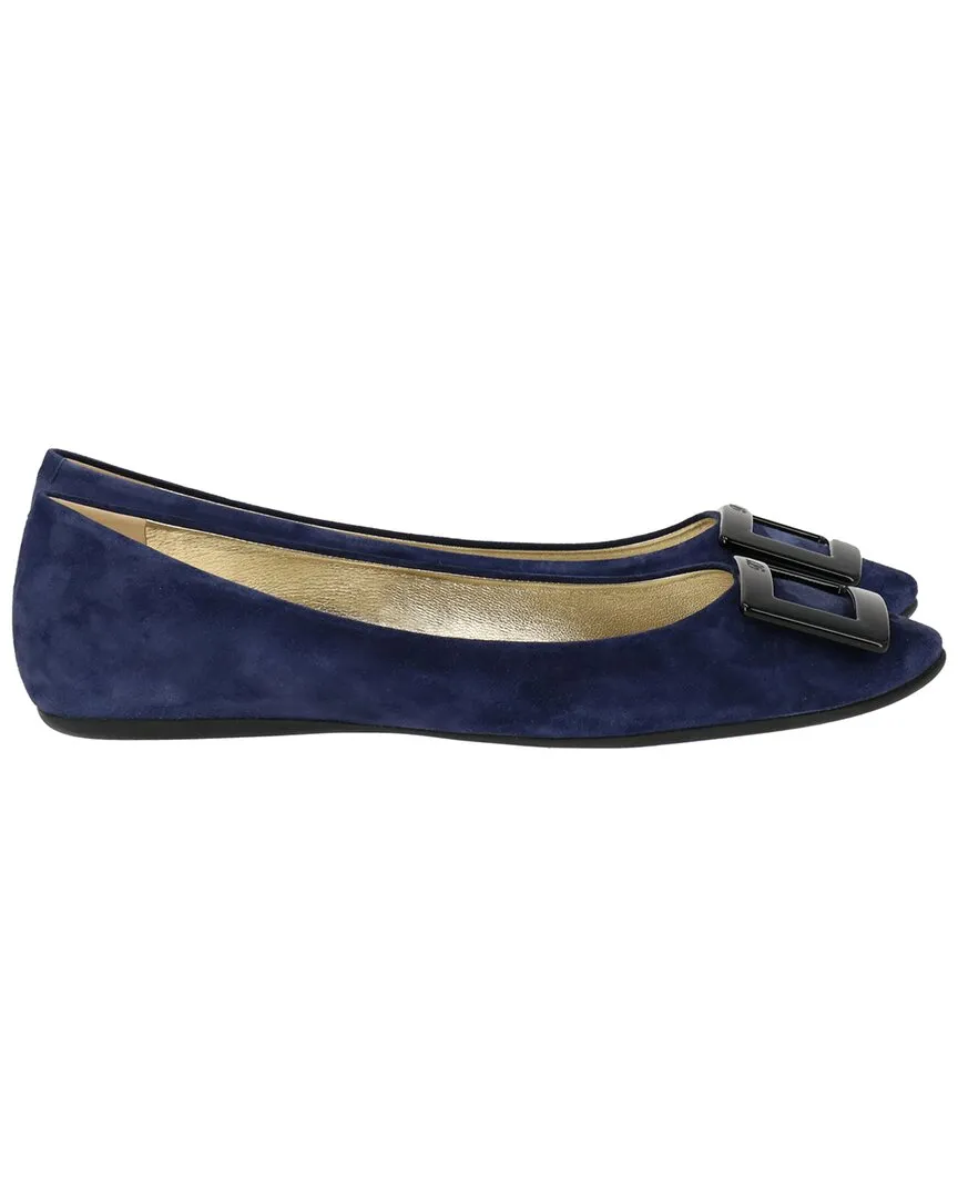Roger Vivier Suede Ballerina Flat